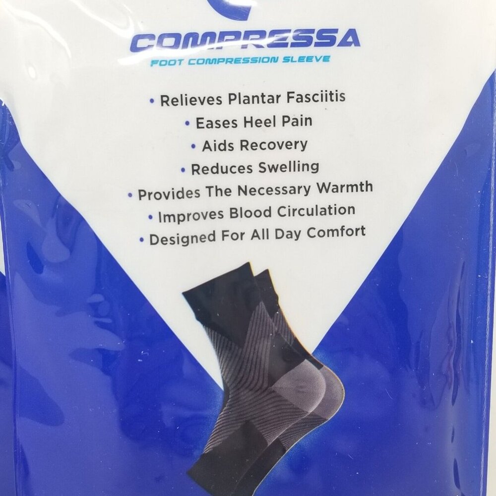 NEW 4 Pair Compressa Compression Socks Open Toe One Size Unisex A121 - Picture 2 of 4